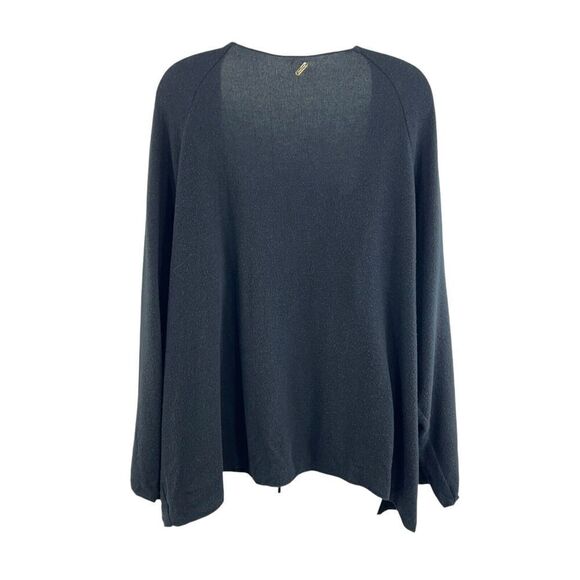 Beach Bunny Swimwear Blouse Cover Up Women's Size Large Black Rivet Long Sleeve - Picture 9 of 11